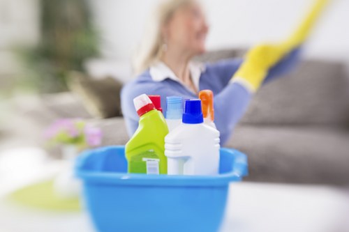Cleaner maintaining tidy hoses and cables to prevent trip hazards